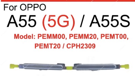 （取り寄せ品 ）OPPO A55s 5g電源ボタン 黒
