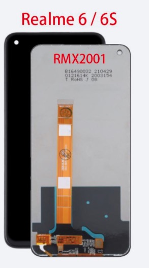 （取り寄せ品）Realme6｜6s フロントパネル 黒