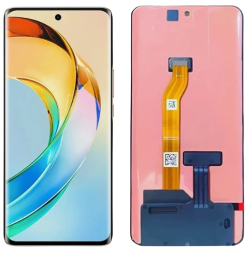 [X6272液晶｜LCD] （取り寄せ品）HUAWEI Honor X9b 5G フロントパネル 黒｜再生品