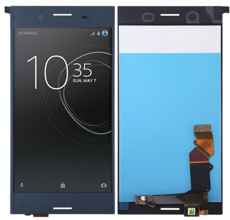 Xperia XZP フロントパネル 黒｜再生品