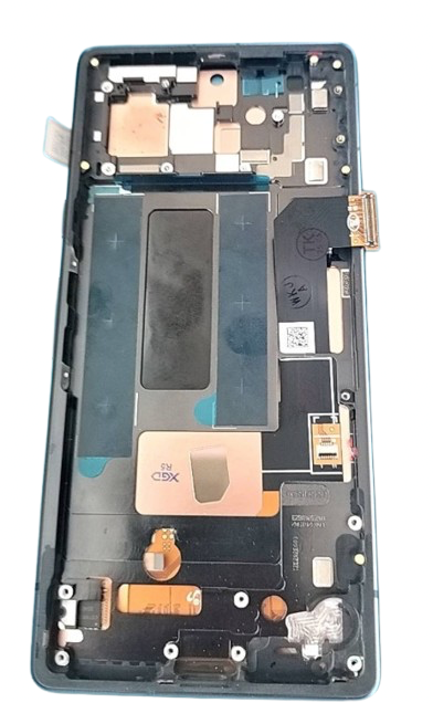 [X6498液晶｜LCD] （取り寄せ品）Google Pixel 7a フロントパネル 黒（枠付き）｜OLED互換品