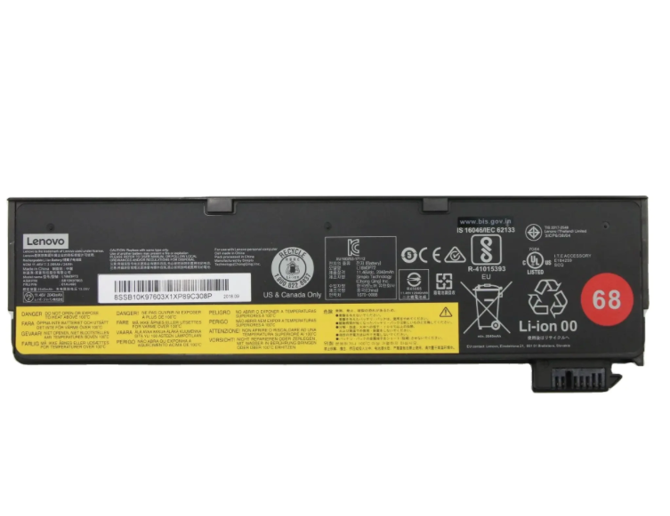 Lenovo ThinkPad X240 X250 X260 X270 T440 T450 T460 T560 SB10K97603用 バッテリー68