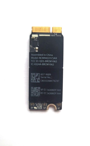 （取り寄せ品）MACBook PRO A1425  2012 - 2013 Wi-Fi・Bluetoothモジュール