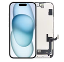 （取り寄せ品 ）iPhone 15 フロントパネル 黒｜互換品（SoftOLED）｜JCID製
