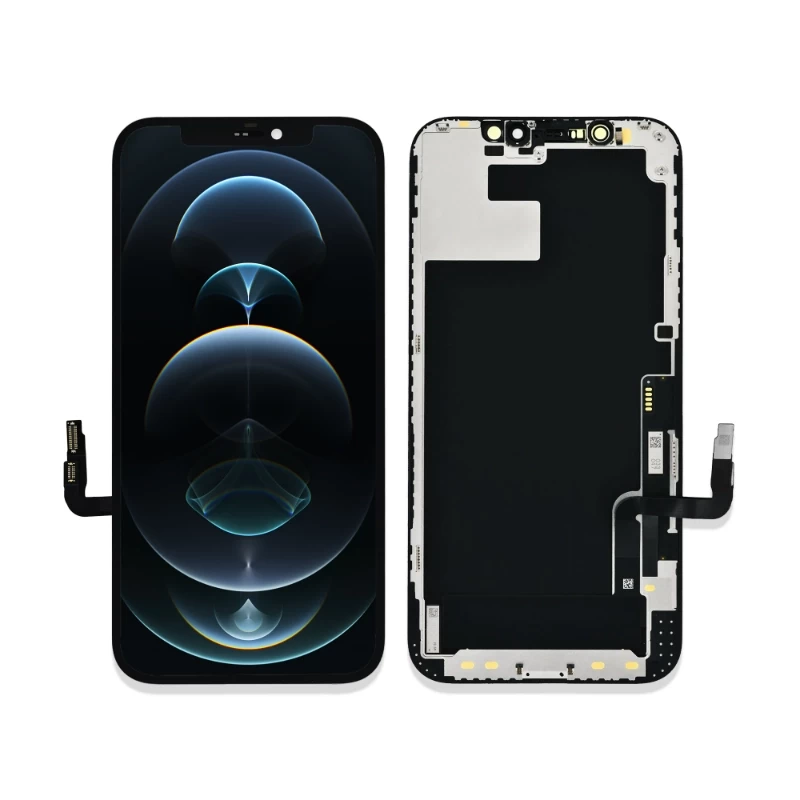 iPhone 12｜12Pro フロントパネル 黒｜互換品 LCD HD+