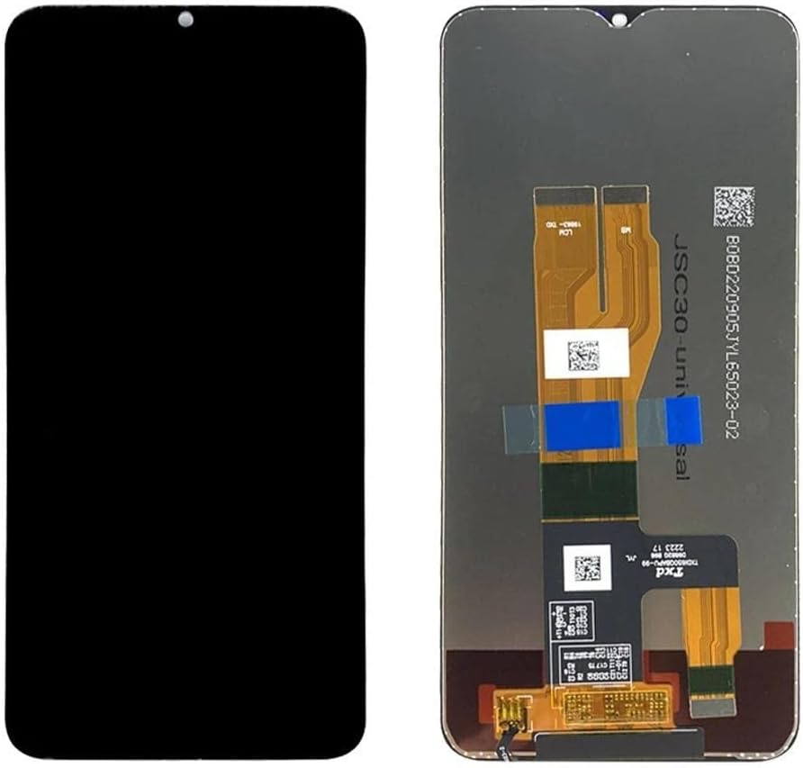 （取り寄せ品）Realme C30｜C33 フロントパネル 黒｜純正組立品