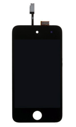 （取り寄せ品）iPod touch 4th フロントパネル 黒｜再生品
