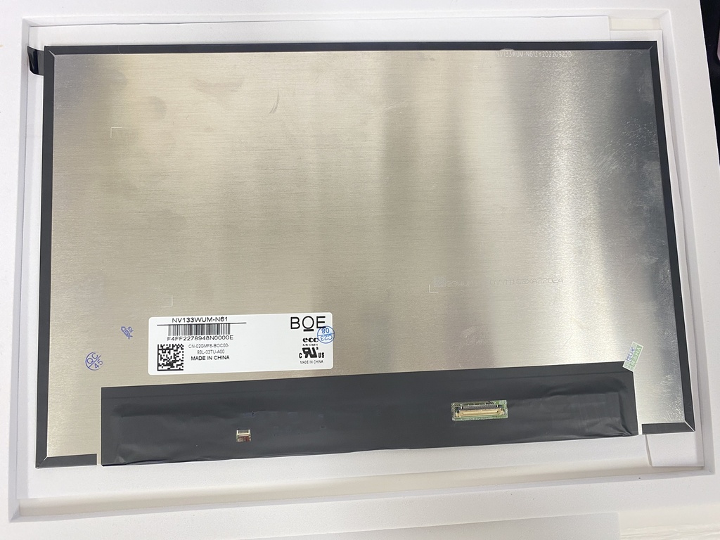 NV133WUM-N61 13.3インチ フロントパネル 