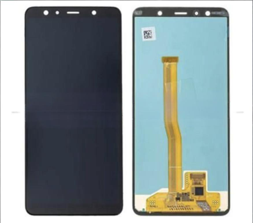 （取り寄せ品）Galaxy A7 2018 楽天モデル(SM-A750C｜A750F)通用フロントパネル 黒