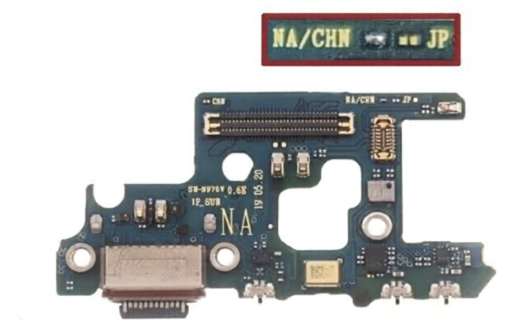 （取り寄せ品）Galaxy Note10+（SCV45｜SC-01M｜SM-N975D｜N975J｜N975C｜N976V）充電ポートボード SM-N976V