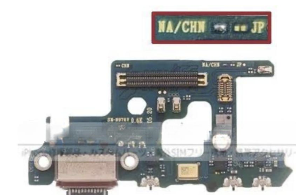 （取り寄せ品）Galaxy Note10+（SCV45｜SC-01M｜SM-N975D｜N975J｜N975C｜N976V）充電ポートボード SM-N976V