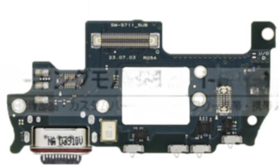 （取り寄せ品）Galaxy S23 FE (SM-S7110) 充電ポートボード (U｜O）