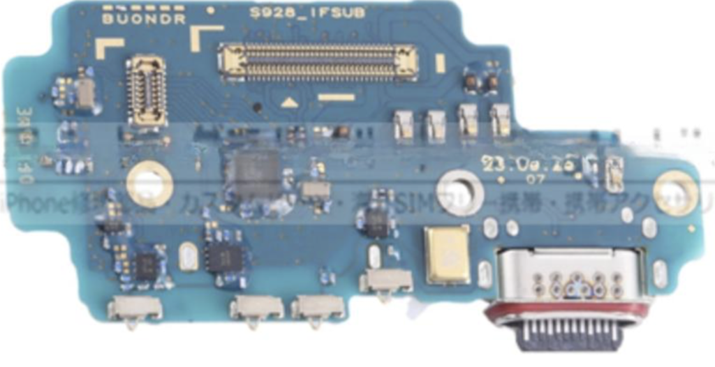 （取り寄せ品）Galaxy S24 Ultra（SM-S928U）充電ポートボード(U)　米国版｜日本版共通