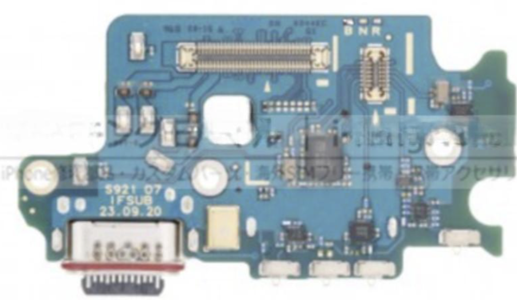 （取り寄せ品）Galaxy S24（SM-S921B）充電ポートボード（B）