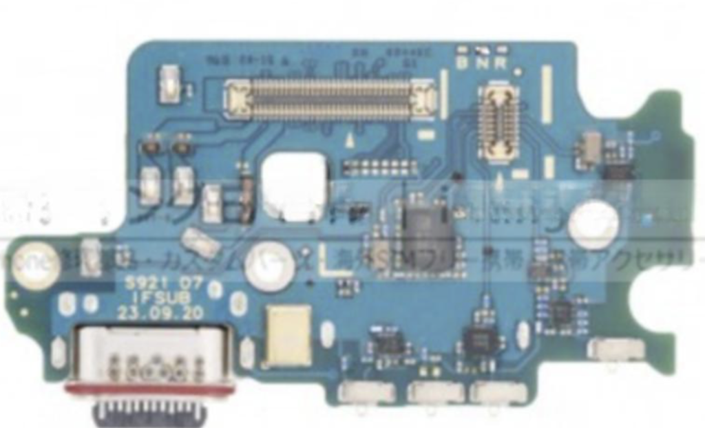 （取り寄せ品）Galaxy S24（SM-S921N）充電ポートボード（N）