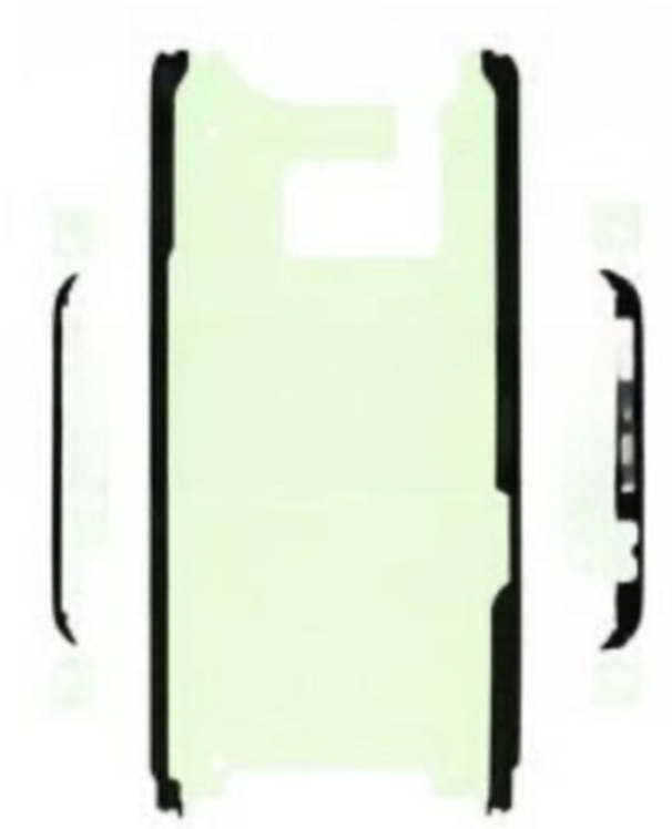（取り寄せ品）Galaxy  S9 フロントパネル用 接着テープステッカー 5枚セット 