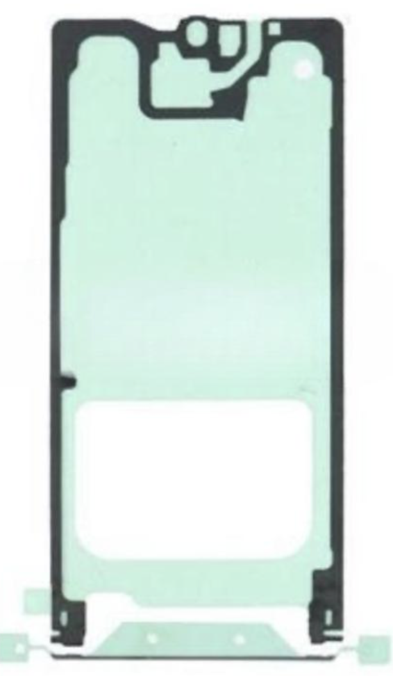 （取り寄せ品）Galaxy Note20 Ultra フロントパネル用 接着テープステッカー  5枚セット 