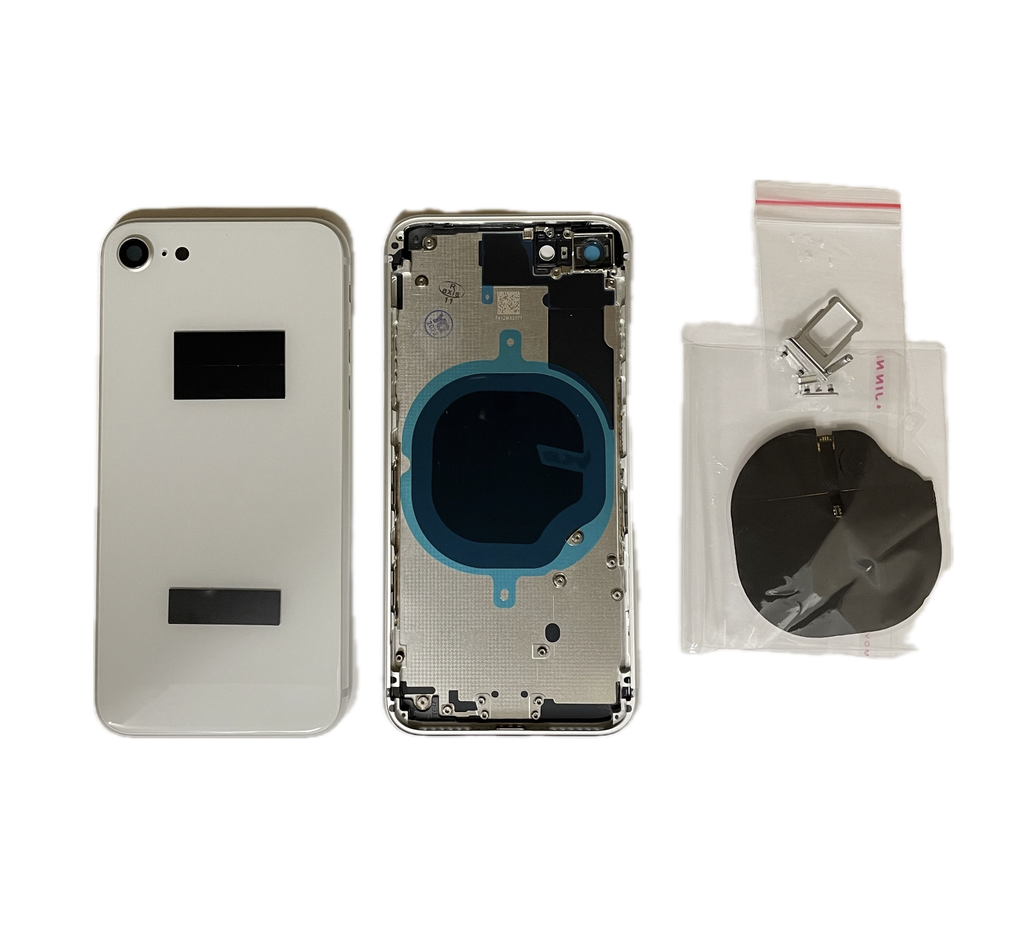 iPhone 8G バックガラス(フレーム一体型) 互換品 白