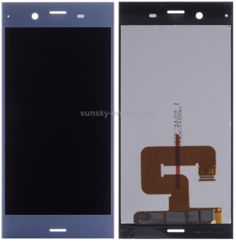 （取り寄せ品）Xperia XZ1 フロントパネル 青｜再生品