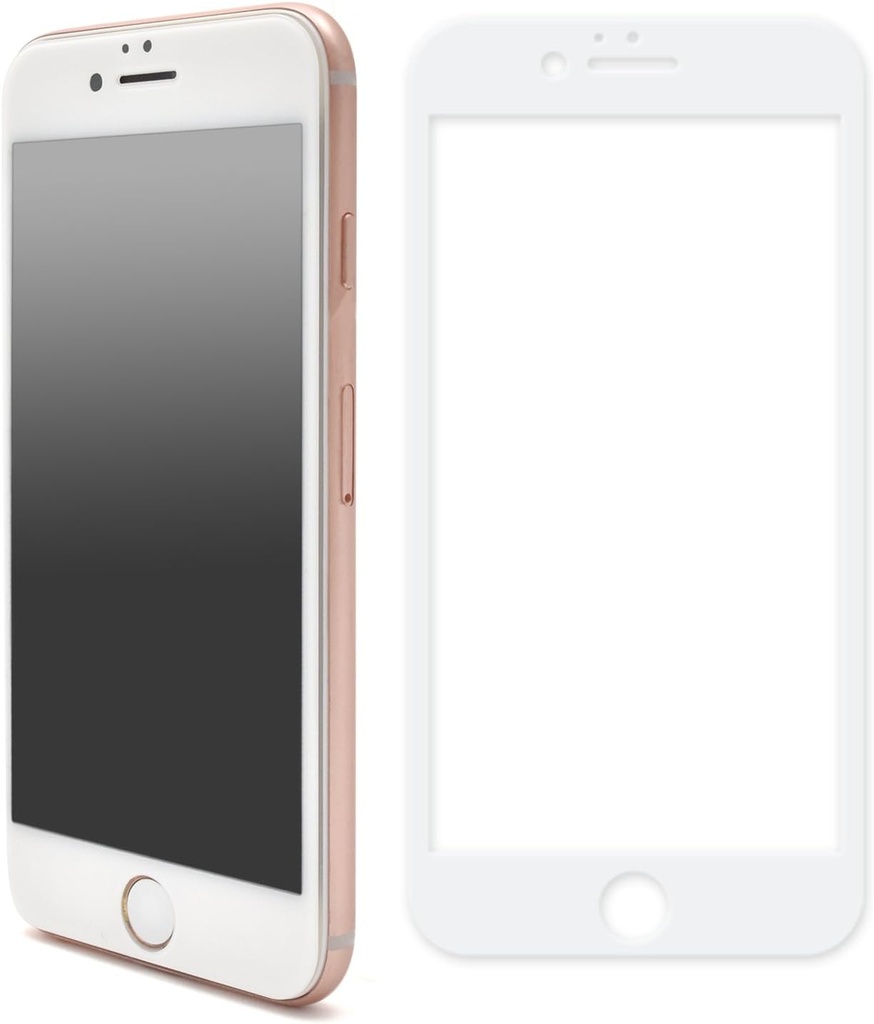 iPhone 6G｜6S ガラスフィルム ソフト 白