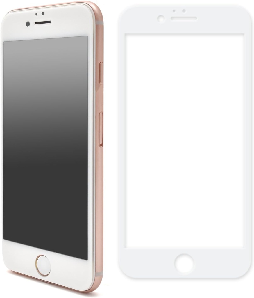 iPhone 6G/6S ガラスフィルム ソフト 白