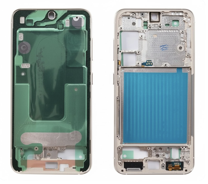 [X9504ﾐﾄﾞﾙﾌﾚｰﾑ] （取り寄せ品）Galaxy S23 ミドルフレーム サイドキー付き