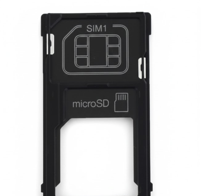 （取り寄せ品）Xperia X Performance (SO-04H SOV33 F8131 502so) SIM カードトレイ 黒