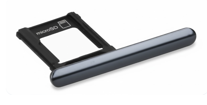 （取り寄せ品）Xperia XZ Premium (SO-04J) キャップ＆SDカードトレイ 黒