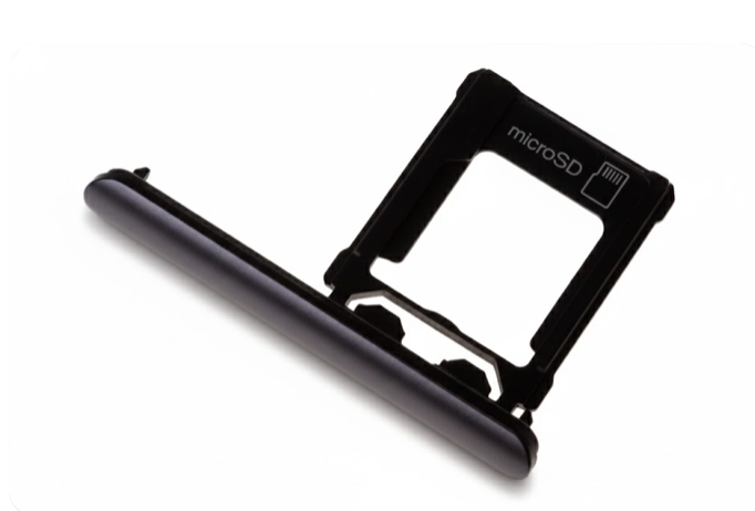 （取り寄せ品）Xperia XZ1 (G8341 SO-01K SOV36 701SO) キャップ＆SDカードトレイ 黒