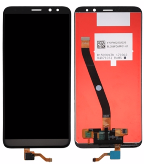 [X3415液晶｜LCD] HUAWEI Mate10 lite フロントパネル 黒｜再生品