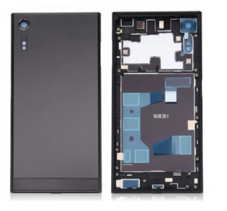 （取り寄せ品）Xperia XZ (F8331 SO-01J SOV34 601SO) 通用 バックカバー付きミドルフレーム ASSY 黒