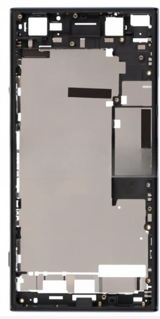 （取り寄せ品）Xperia XZ Premium (SO-04J) ミドルフレーム ASSY 黒