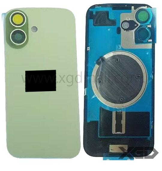 iPhone 17  バックガラス 互換品（レンズ＆MagSafe付き）セージ