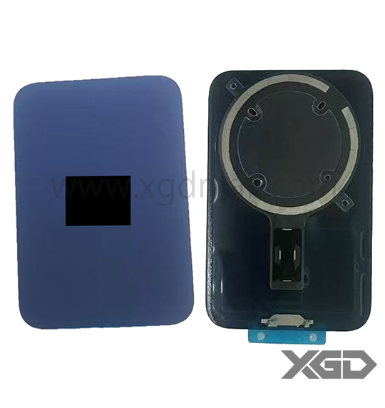 iPhone 17Pro Max バックガラス 互換品（MagSafe付き）青