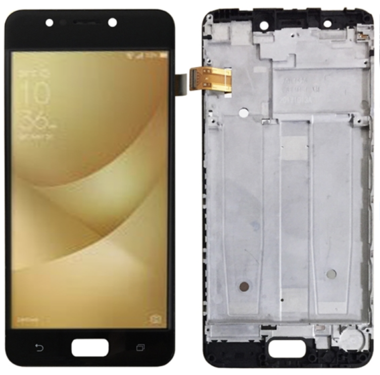 （取り寄せ品）ASUS ZenFone4 MAX フロントパネル （ZC520KL） 黒｜再生品