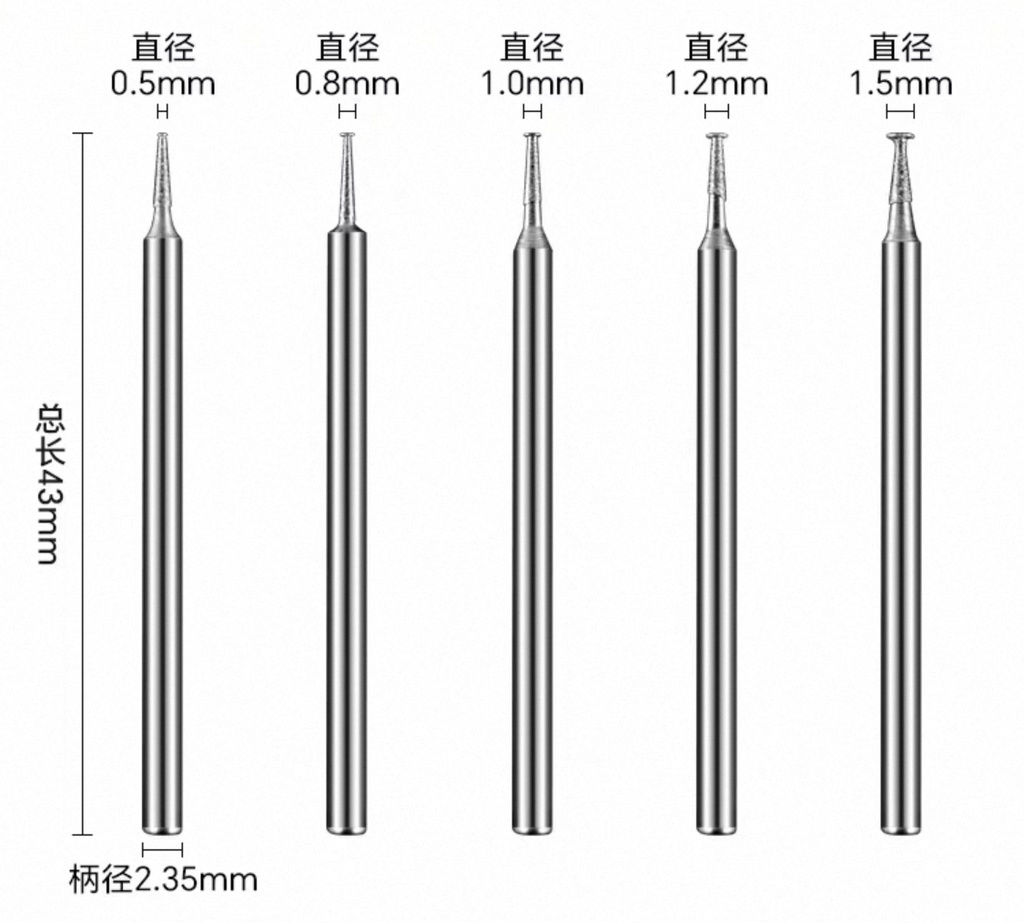 工具  グラインダーペン用 K型ニードルビットセット