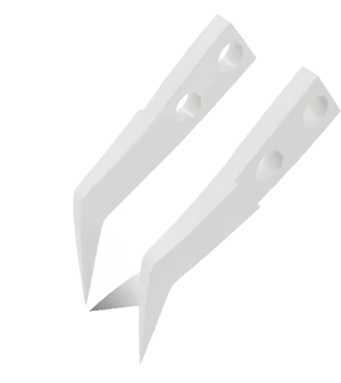 工具 ピンセット ステンレス製替え先（先曲がり）２枚セット