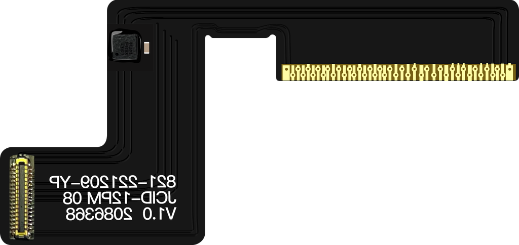 （取り寄せ品） JCID iPhone 12 Pro Max用 リアカメラ修復フレックスケーブル（はんだ付けタイプ）
