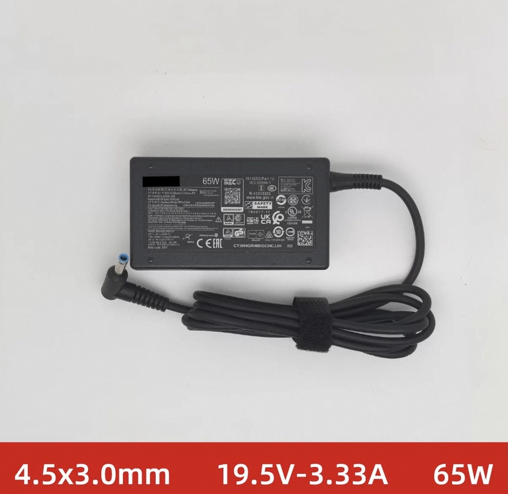 （取り寄せ品）HP スマートACアダプター 2014 65W DCプラグ：4.0x3.0mm 対応