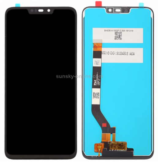 ASUS ZenFone Max（M2） フロントパネル （ZB633KL） 黒｜再生品