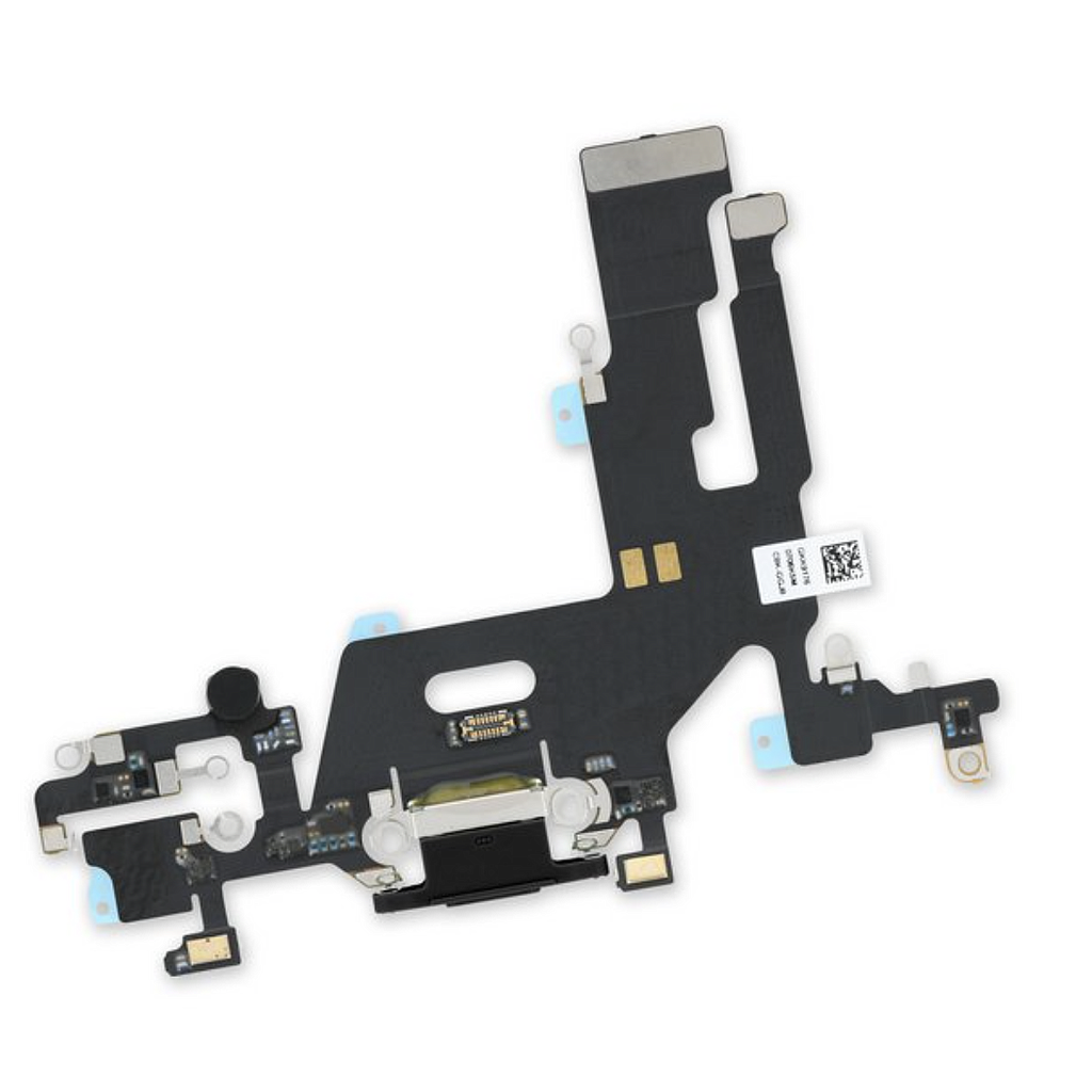 [X2338ライトニングコネクタ｜充電ポート] iPhone 11 ドックコネクター 黒  取り外し品