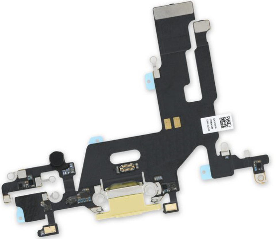 iPhone 11 ドックコネクター イエロー  取り外し品