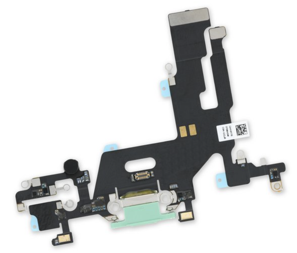 iPhone 11 ドックコネクター 緑  取り外し品