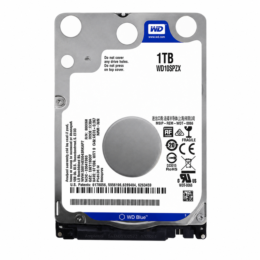 （取り寄せ品）Western Digital WD Blue 1TB 2.5インチ 内蔵HDD SATA 6Gb/s 5400rpm 7mm｜WD10SPZX