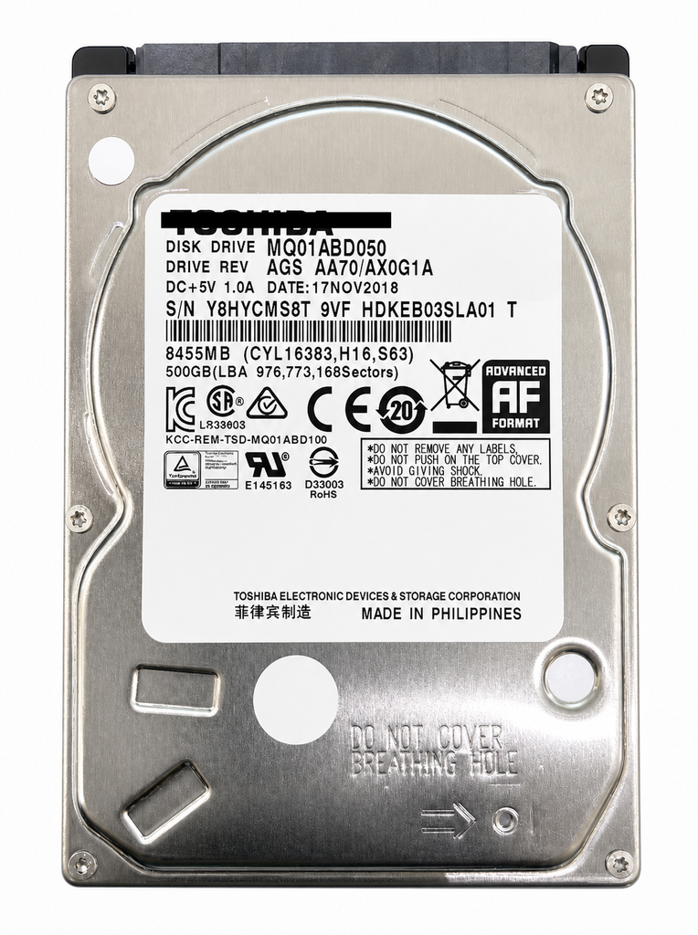 （取り寄せ品）TOSHIBA MQ01ABD050 2.5インチ 内蔵HDD 500GB SATA 5400rpm