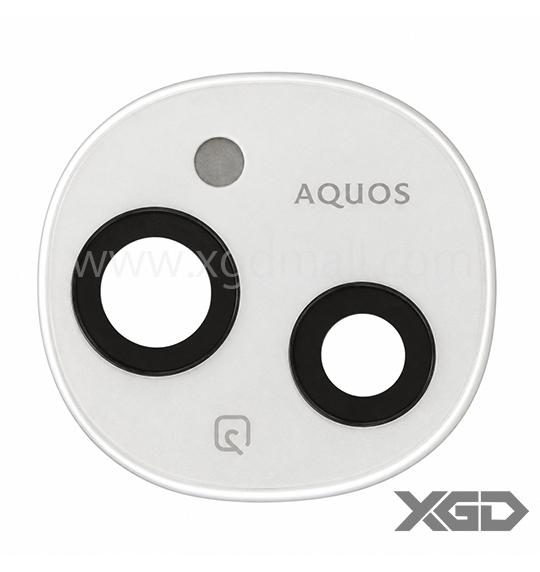 AQUOS Sense 9 カメラレンズ（枠付）白