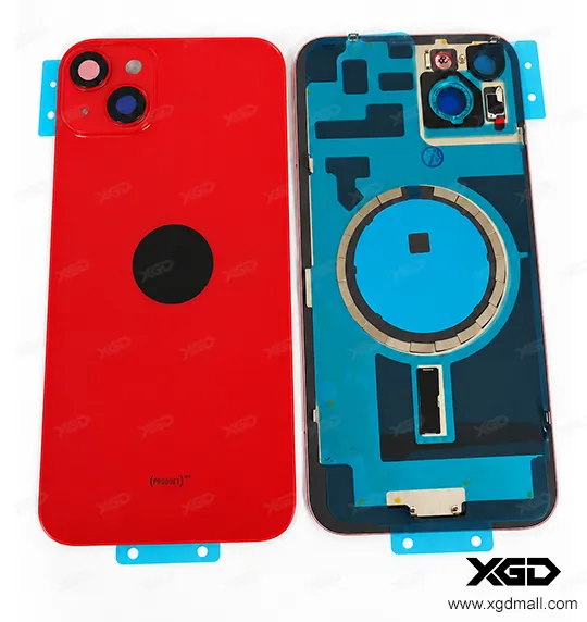 [G4181背面パネル｜バッテリーカバー｜バックカバー] iPhone 14Plus バックガラス（充電コイルなし）｜互換品  (PRODUCT)RED