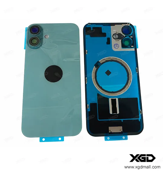 iPhone 16 Plus バックガラス（充電コイルなし）｜互換品 ティール