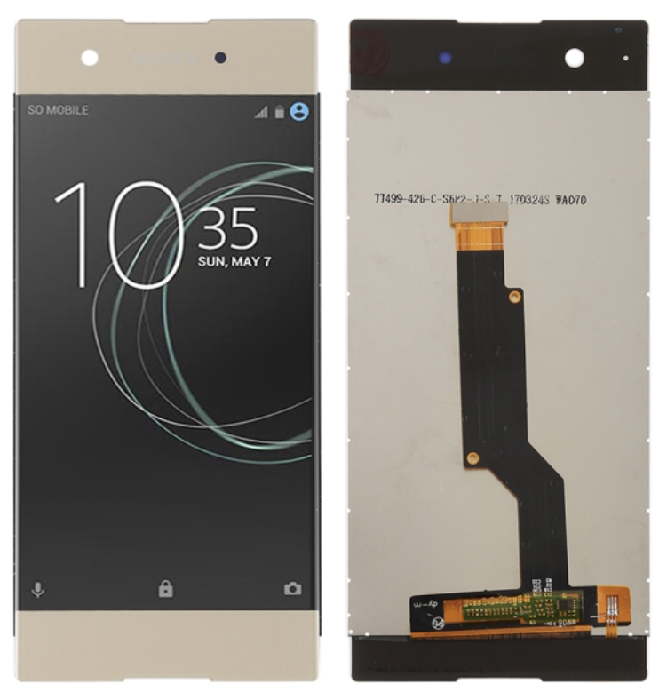 Xperia XA1 フロントパネル 金｜再生品