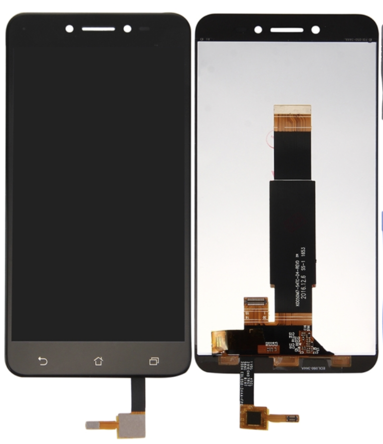 [X3334液晶｜LCD] ASUS Zenfone Live フロントパネル （ZB501KL） 黒｜再生品